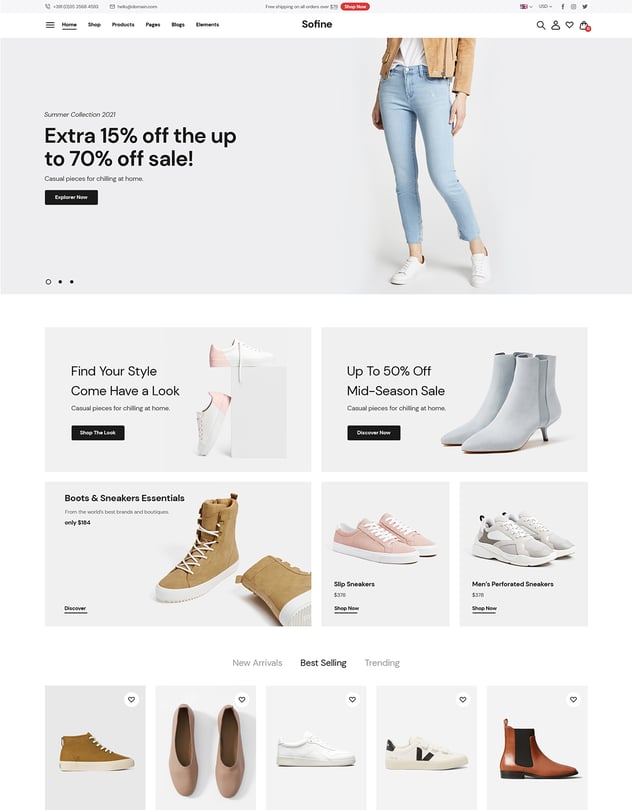 Sofine - Clean, Versatile, Responsive Shopify Them