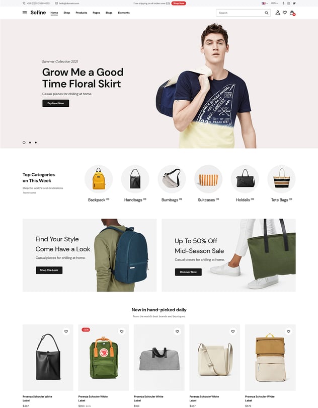 Sofine - Clean, Versatile, Responsive Shopify Them